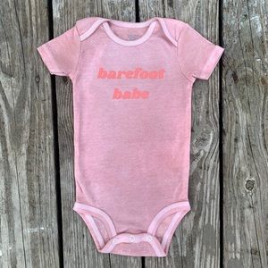 Barefoot Babe 12 Month Onesie (Handmade)